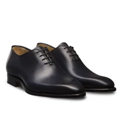 LodinG Richelieu One-Cut à bout fleuri Milan 345 Bleu marine Shop