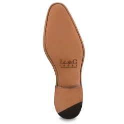 LodinG Richelieu One-Cut à bout fleuri Milan 345 Marron Cheap